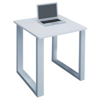 Schreibtisch Lona Weiß B: 50 Cm - Weiß, MODERN, Holzwerkstoff/Metall (80/50/76cm) - MID.YOU