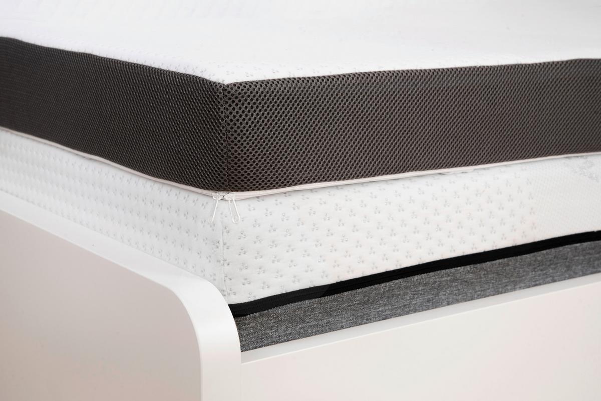 Eazzzy Topper Deluxe Topper Weiß, LF: 180x200 cm - Weiß, Basics, Kunststoff (180/200cm) - Genius