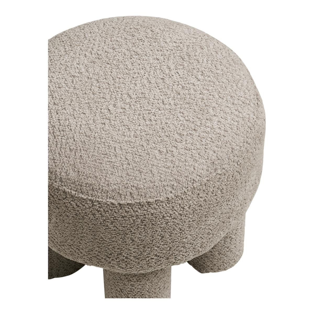 Pouf Camberra Grau, B/H/T: 43x43x43cm - Hellgrau/Grau, Basics, Textil (43/43/43cm)