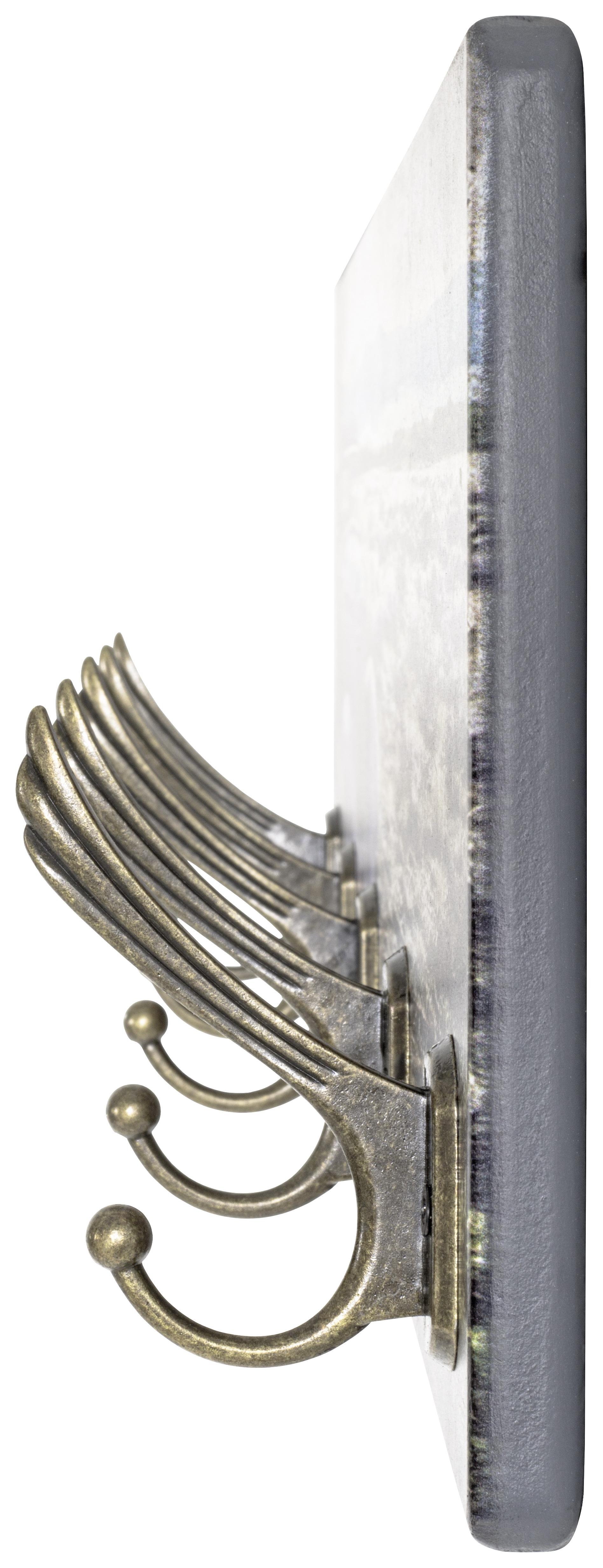 Hakenleiste Colorado B: 60 cm Vintagemotiv Oldtimer 5 Haken - Multicolor, MODERN, Holzwerkstoff (60/20/7cm)