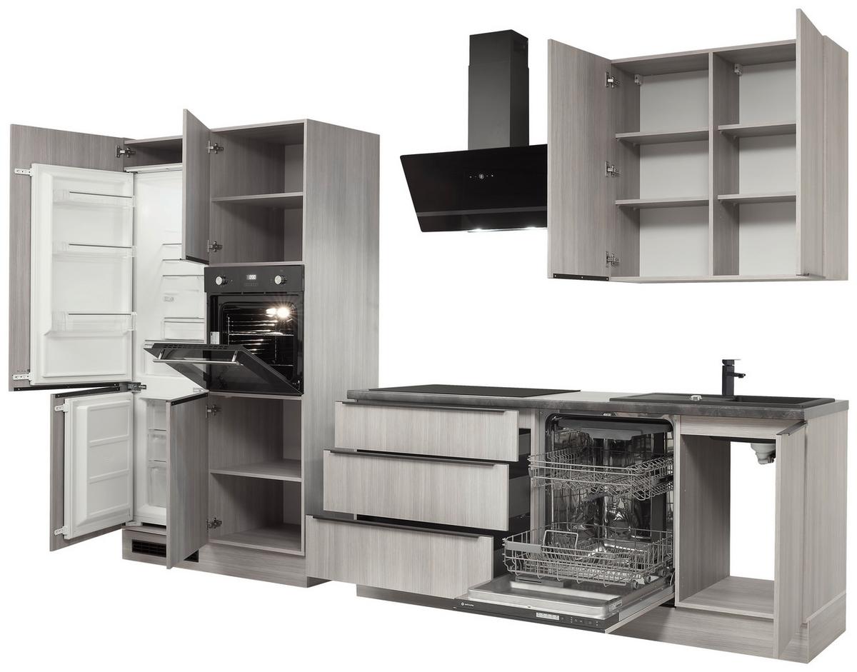 Küchenblock Landzeit Pinienfarben B: 320 Cm - Anthrazit/Pinienfarben, Design, Holzwerkstoff (320cm) - MID.YOU