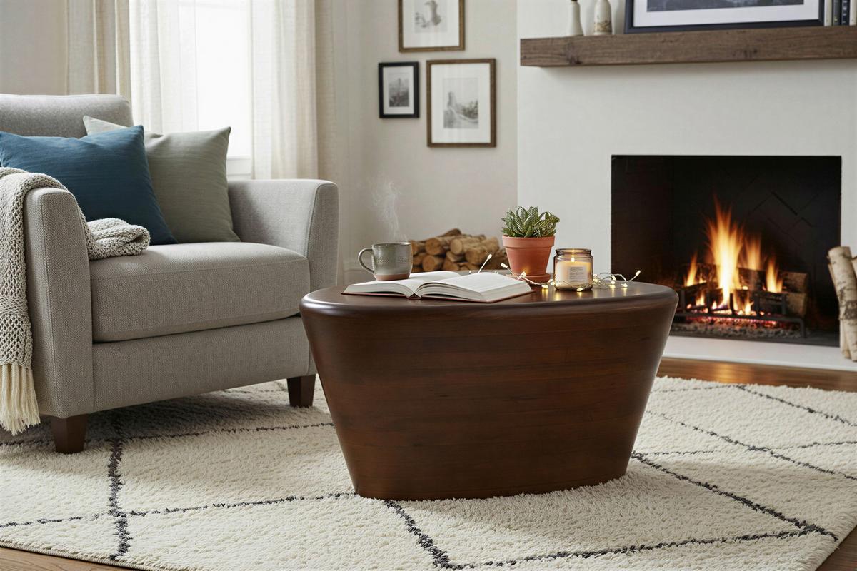 Beistelltisch Braun B: 70 cm - Braun, Design, Holz (70/53/36cm) - MID.YOU