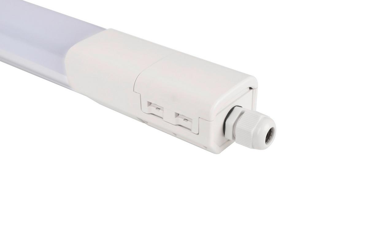 LED-Deckenleuchte L: 110,3 cm, für In- und Outdoor - Weiß, Basics, Kunststoff (110,3/5,2/4,1cm)