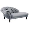 Récamiere Cupido - Schwarz/Grau, Design, Textil (216/91/103cm) - MID.YOU