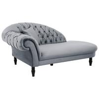 Récamiere Cupido - Schwarz/Grau, Design, Textil (216/91/103cm) - MID.YOU