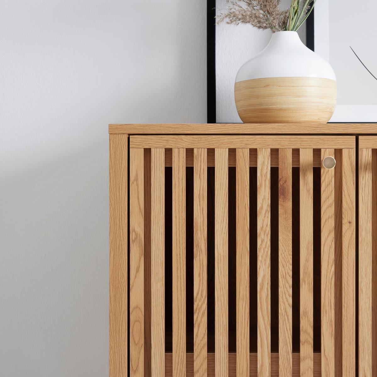 KOMODA BARCELONA -EXKLUSIV- - přírodní barvy/barvy zlata, Lifestyle, kov/kompozitní dřevo (76/90/35cm) - Mömax