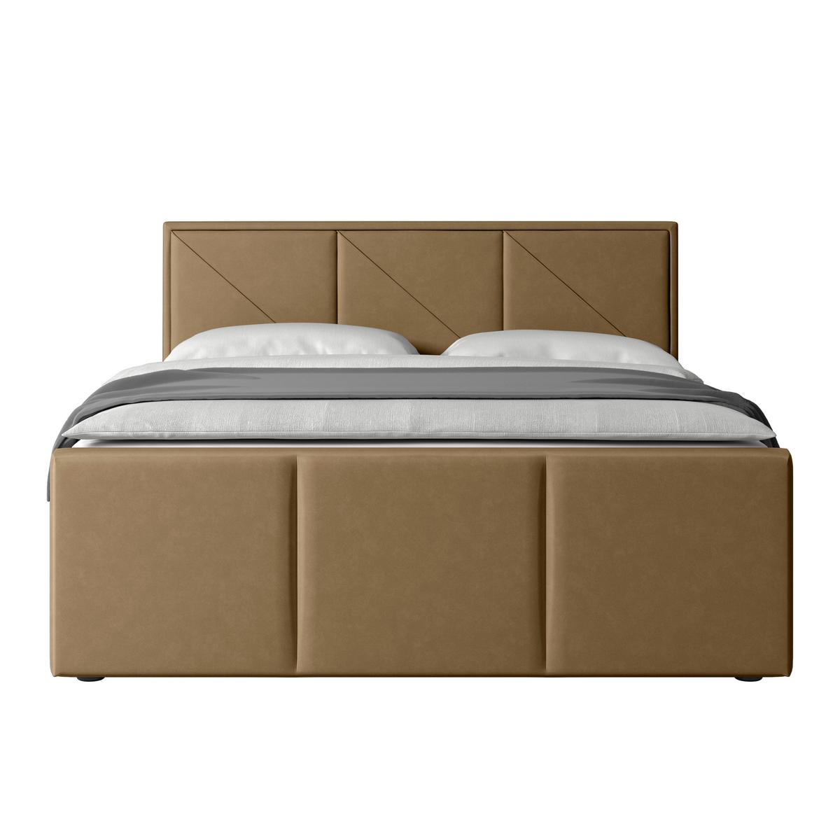 Boxspringbett mit Bettkasten Bologna 180x200 cm Beige - Beige/Schwarz, MODERN, Holz/Kunststoff (180/200cm) - MID.YOU