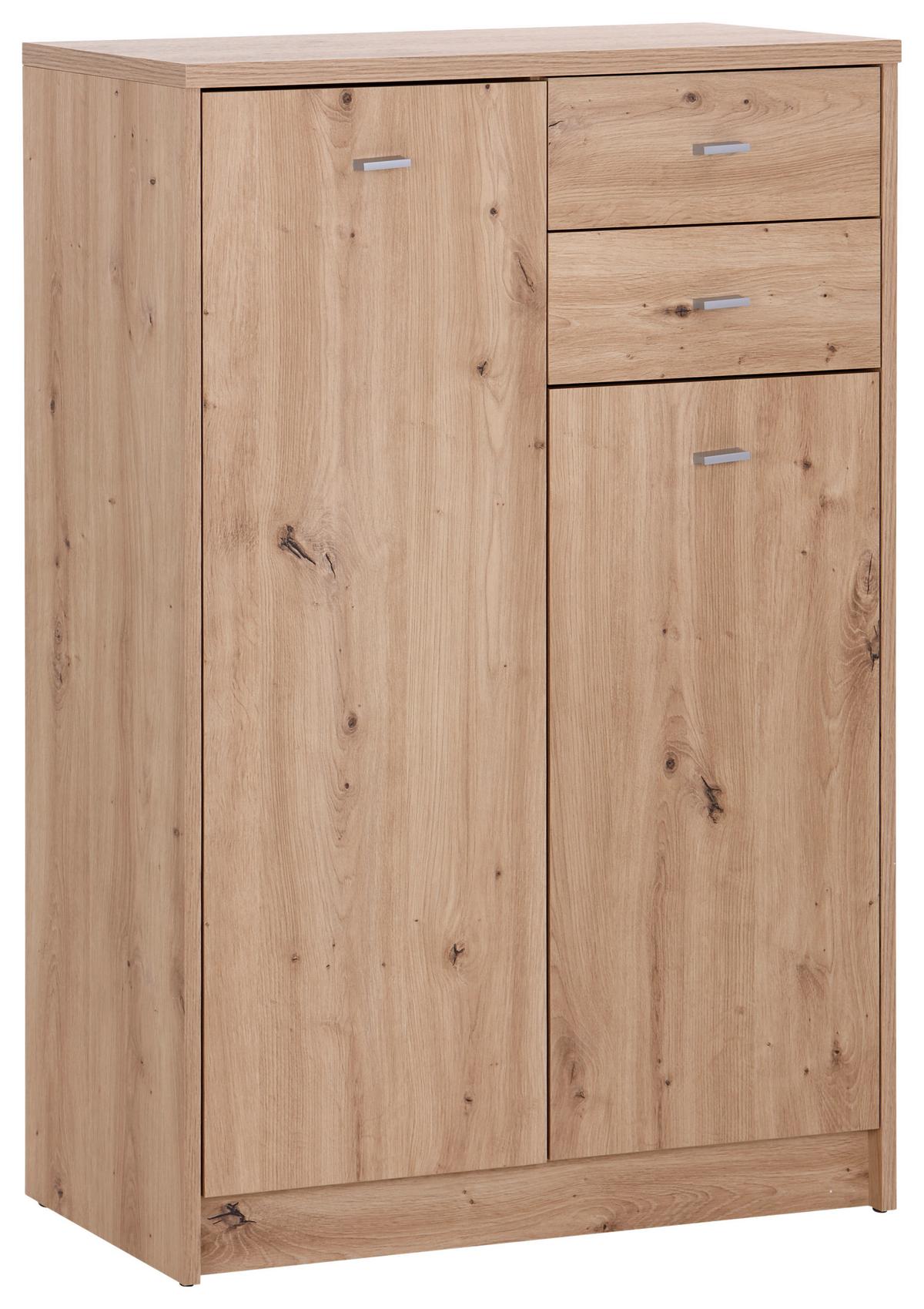 Kommode Verstellbar 74 Cm 4-You New Eichenfarbe Artisan - Eiche Artisan, MODERN, Holzwerkstoff (74/111,4/34,6cm)
