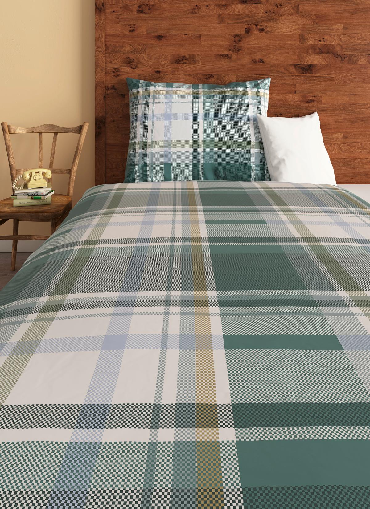 Bettwäsche Pia - Grün, ROMANTIK / LANDHAUS, Textil - James Wood