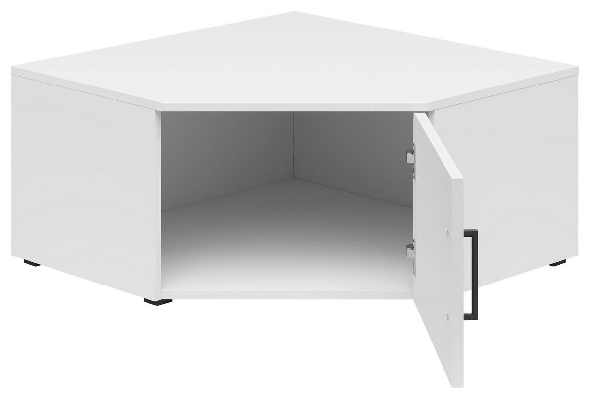 Nástavec na skříň MULTISTAURAUM š: 101 cm - bílá/černá, Moderní, kompozitní dřevo/plast (71,5/71,5cm)