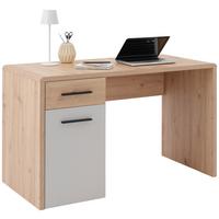 Schreibtisch Mit Stauraum B 120cm H 75,5cm Fontana Plus - Kaschmir/Eichefarben, MODERN, Holzwerkstoff (120/75,5/60cm)