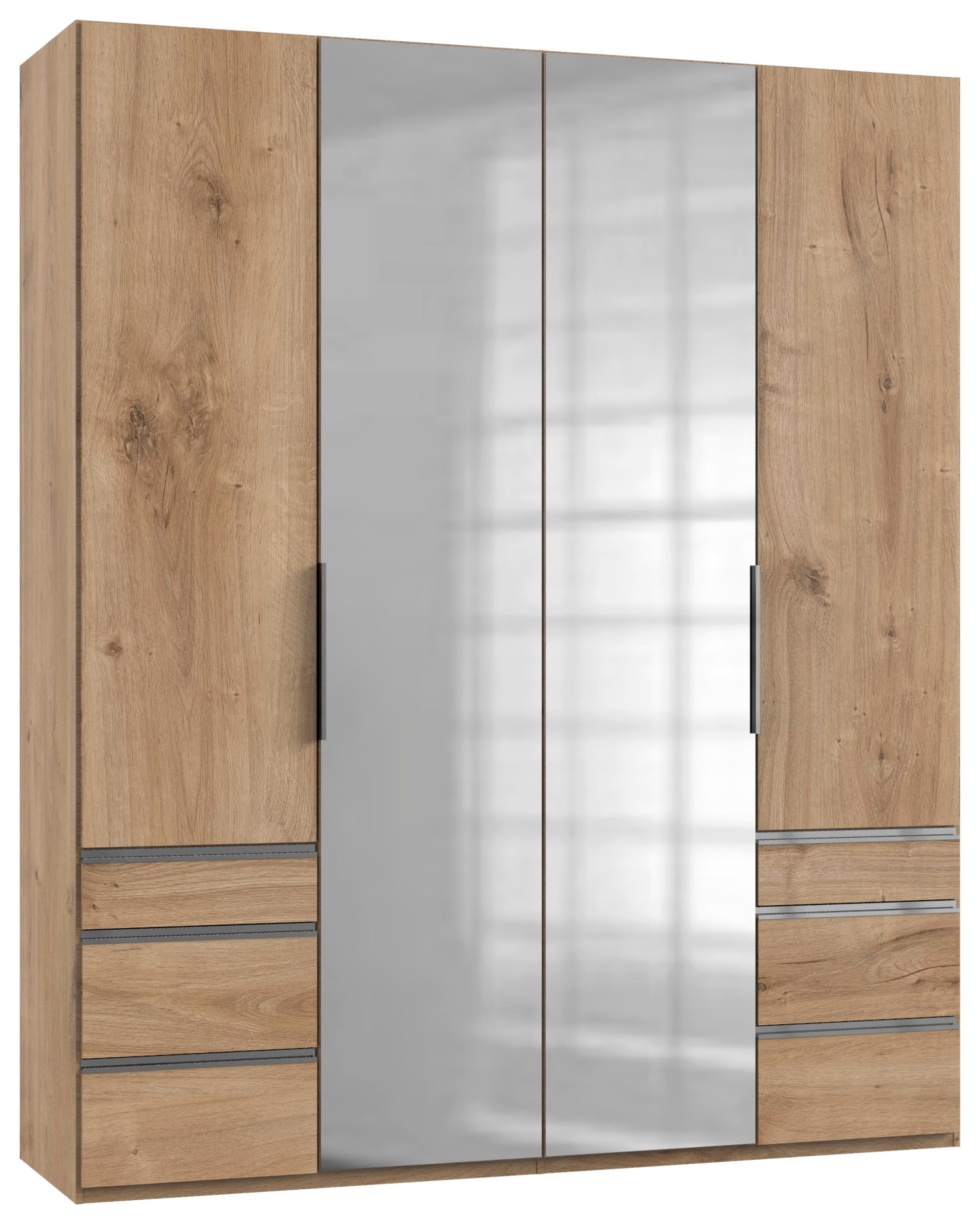 Drehtürenschrank Mit Laden B: 200 Cm Level, Eiche Dekor