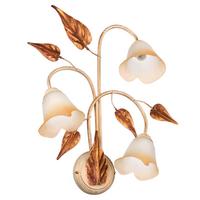 Wandleuchte 4647/Ap3 - Beige/Weiß, Natur, Glas/Metall (40/40/58cm)