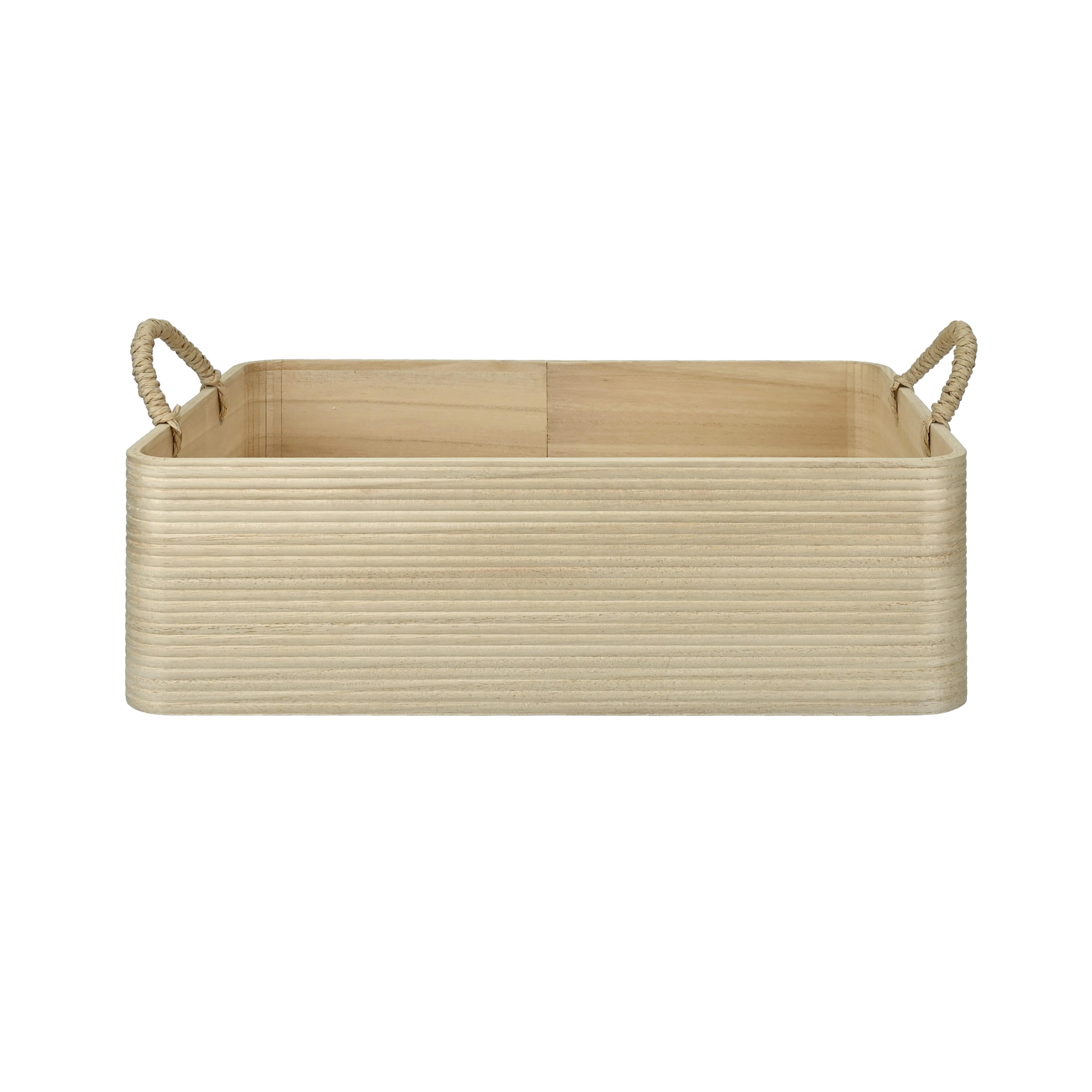 Aufbewahrungsbox Paula - Naturfarben, Basics, Holz/Papier (36/25/11,5cm) - Luca Bessoni