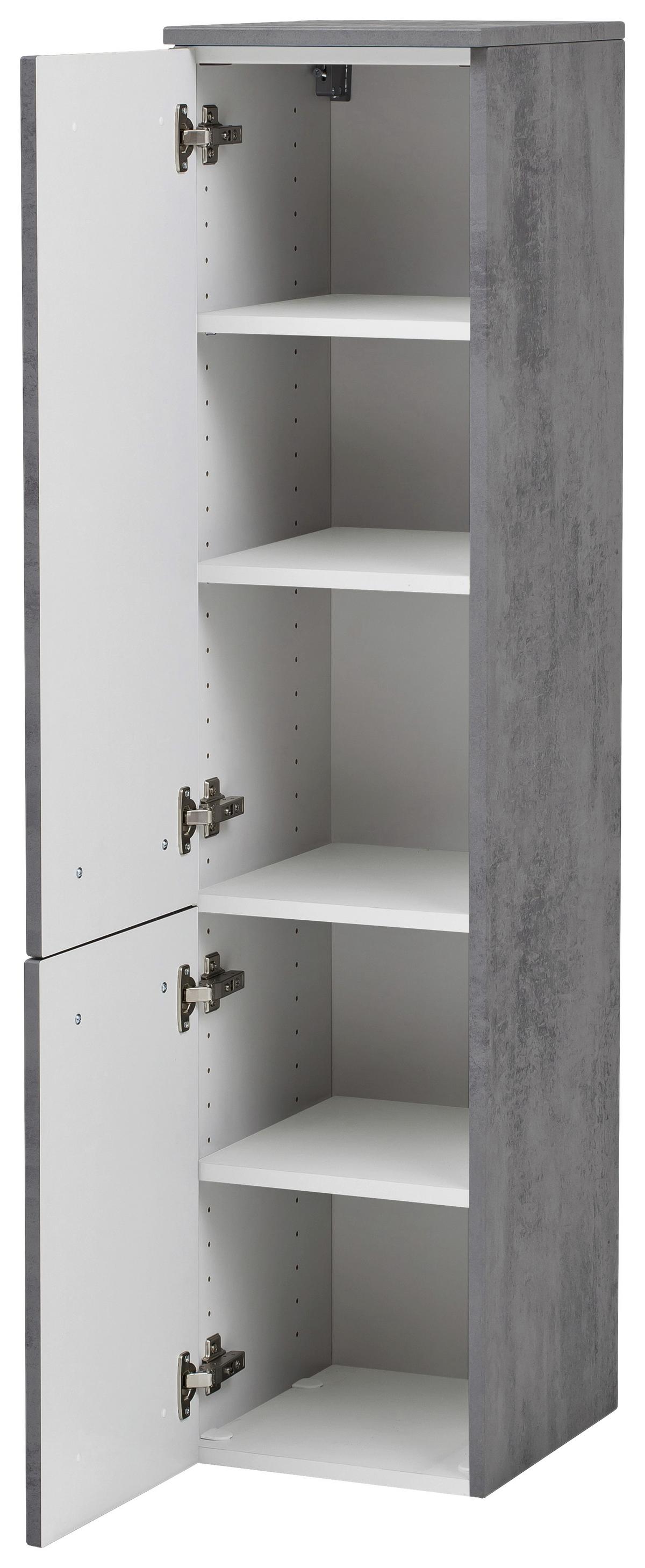 Midischrank Stockholm B: 30 cm Grau - Grau, KONVENTIONELL, Holzwerkstoff (30/130/35cm) - Held
