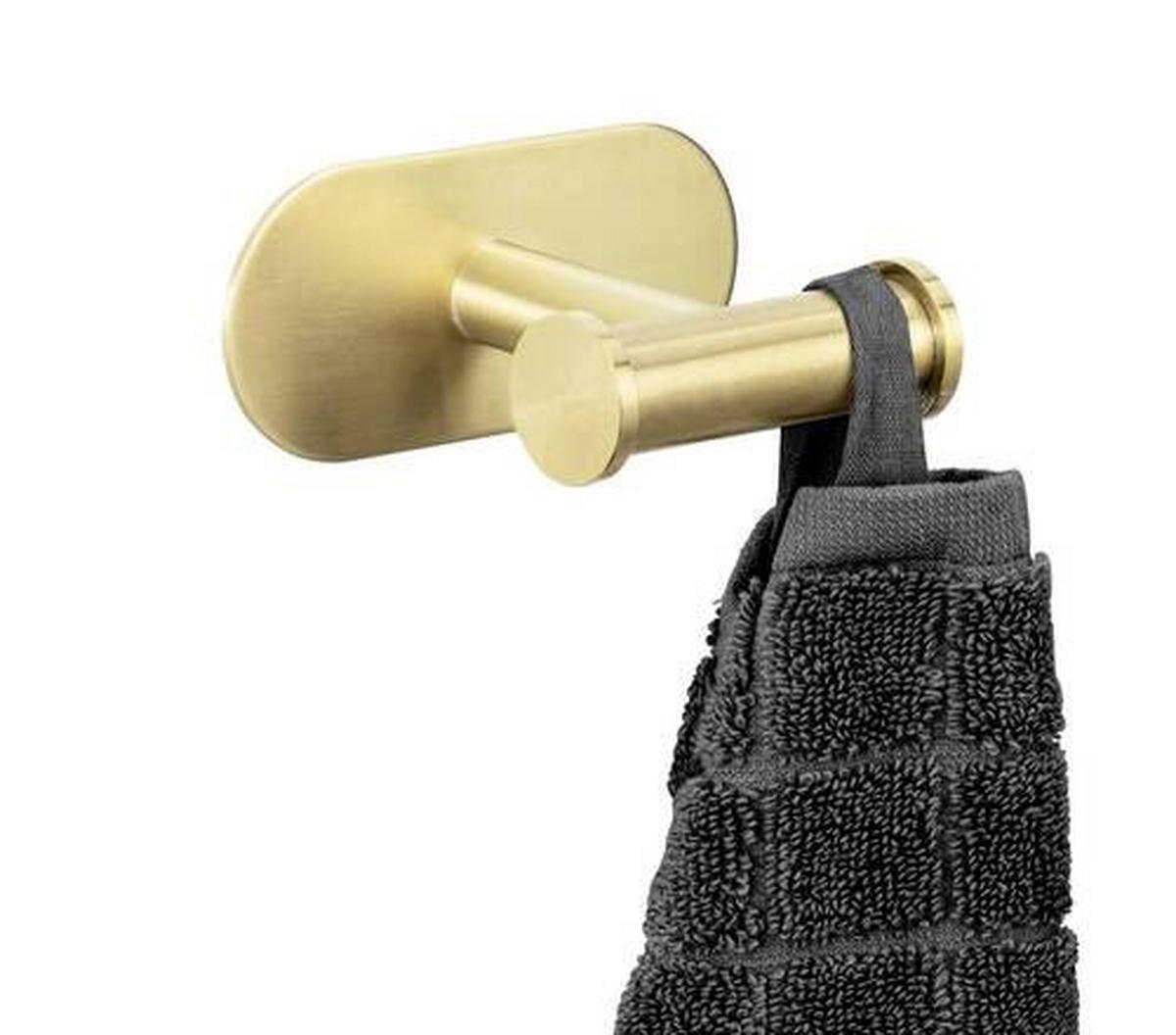 Držiak na uteráky OREA DUO GOLD -SB- - zlatá, Lifestyle, kov (10/4,5/6,5cm) - Mömax