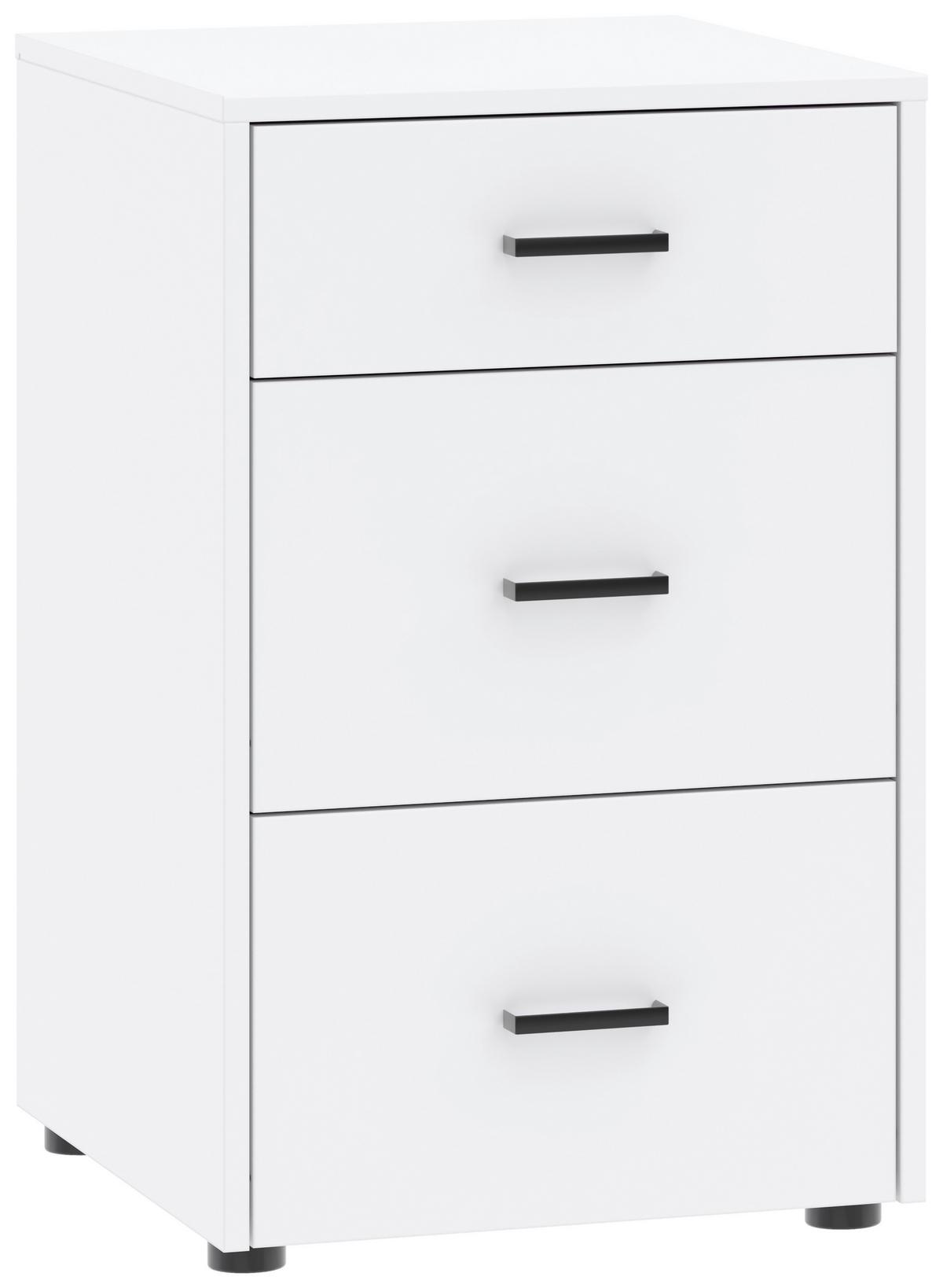 Unterbauschrank Kivo Weiß, B: 45 Cm - Weiß, Basics, Holzwerkstoff (45/69,8/52,1cm)