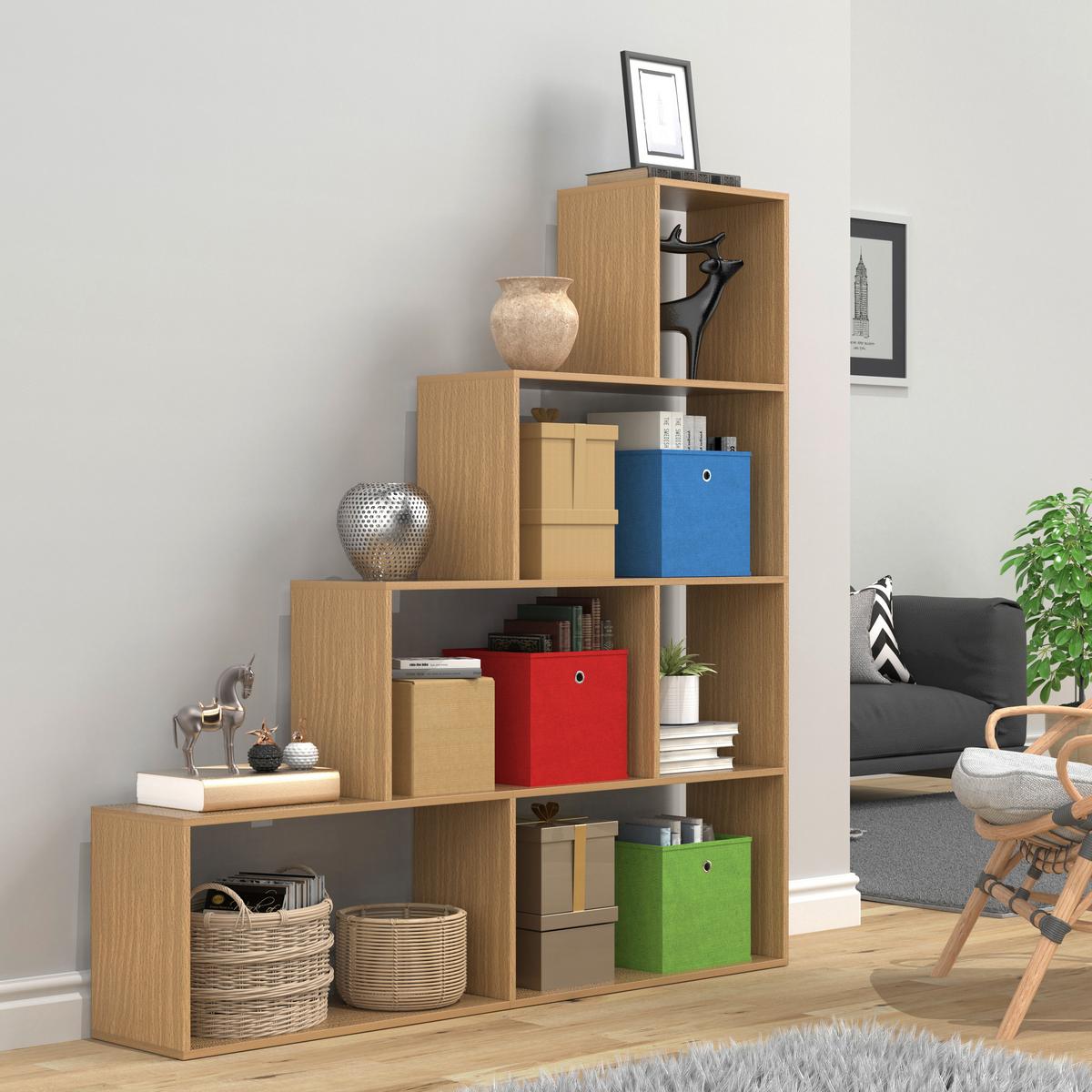 Regal Dubila Buchefarben B: 155 cm - Buchefarben, Basics, Holzwerkstoff (155/163/29cm) - MID.YOU