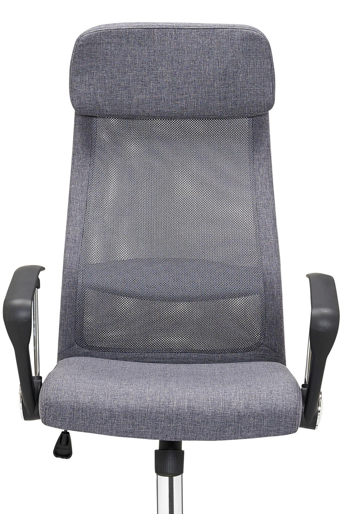 Drehstuhl Grau/Silberfarben B: 62cm - Silberfarben/Schwarz, MODERN, Kunststoff/Textil (62/118/60cm) - Livetastic