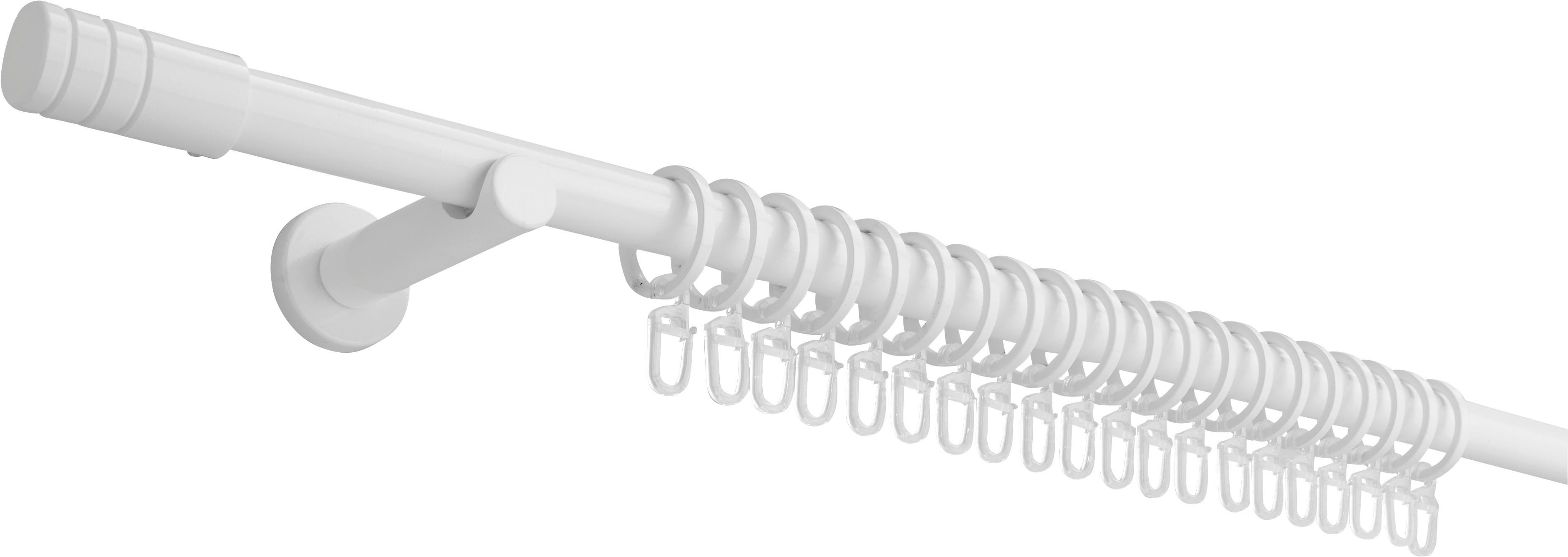 Sada tyčí na závesy Rillcube, 160-280cm - biela, kov (160-280cm) - Premium Living