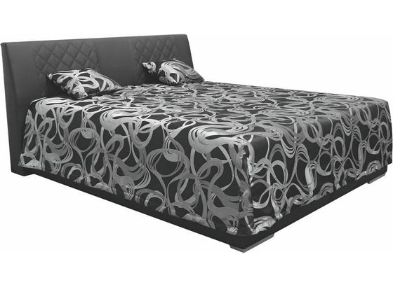 Čalouněná Postel Sima 2 180 - černá, Moderní, textilie (180/200cm) Čalouněná Postel Sima 2 180 - černá, Moderní, textilie (180/200cm)