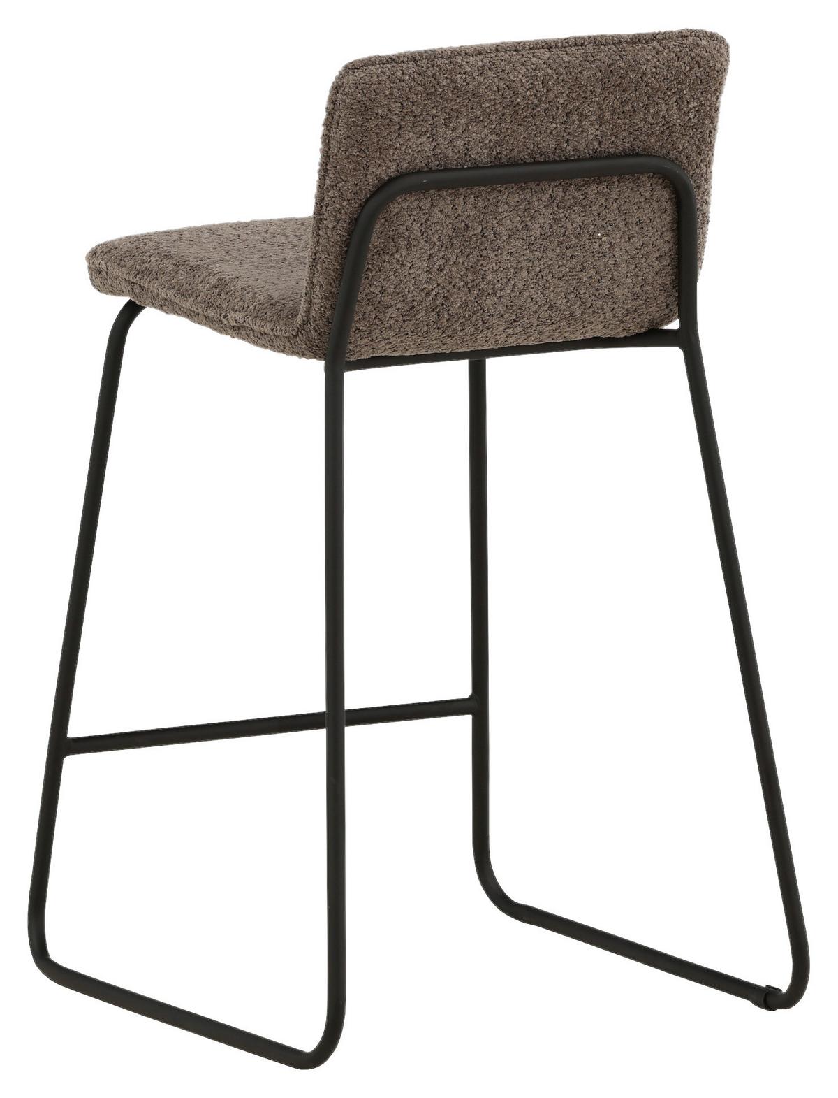 Barhocker-set Bisbee - Dunkelgrau/Schwarz, Design, Kunststoff/Textil (41/84/50cm) - Livetastic