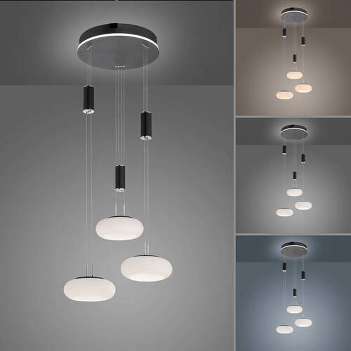 LED-Hängeleuchte 2078-18 Q-Etienne - Design, Kunststoff/Metall (44/40/120-200cm) - Paul Neuhaus