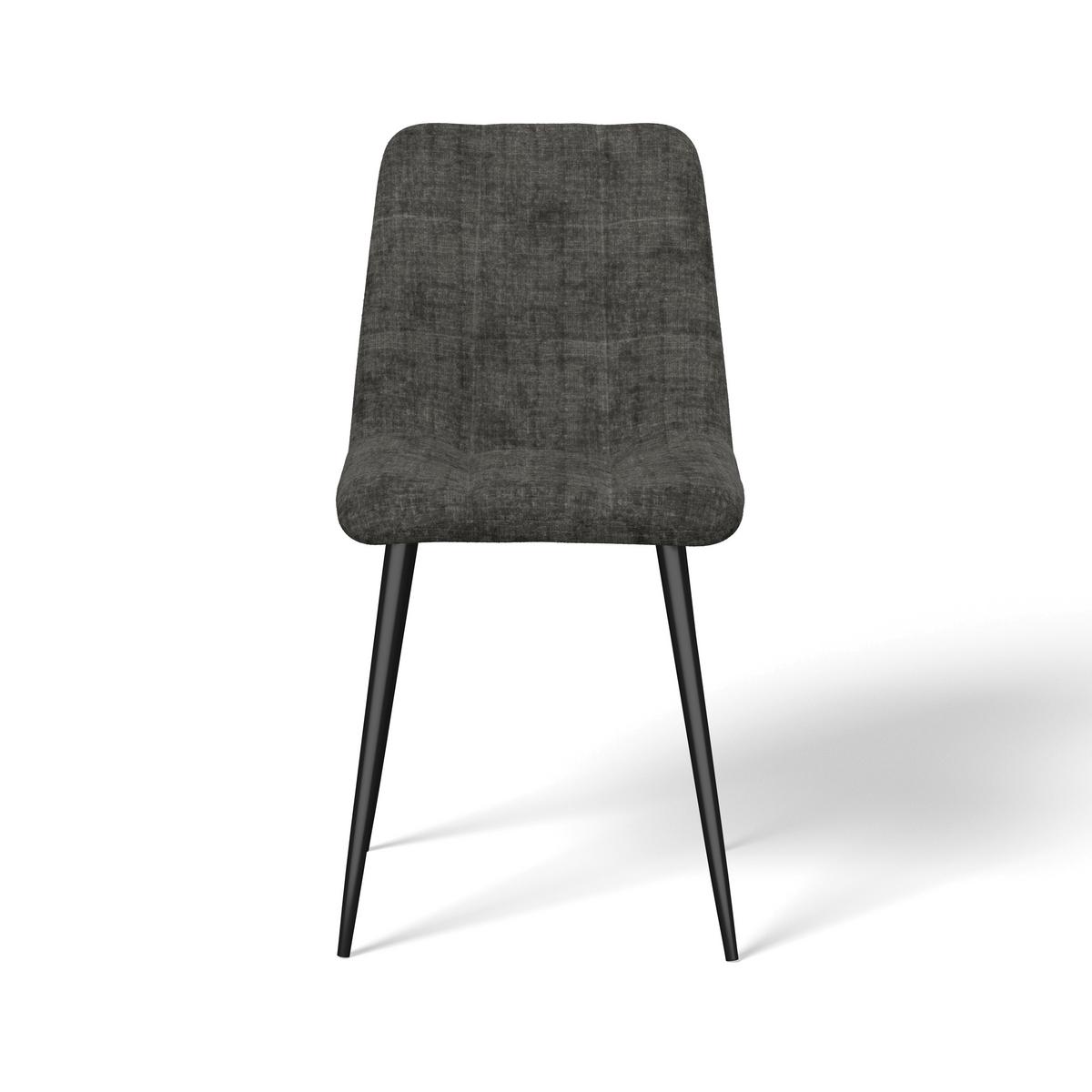 Židle MINO, šedá - šedá/černá, Moderní, kov/dřevo (46/88/54cm) - Bessagi Home