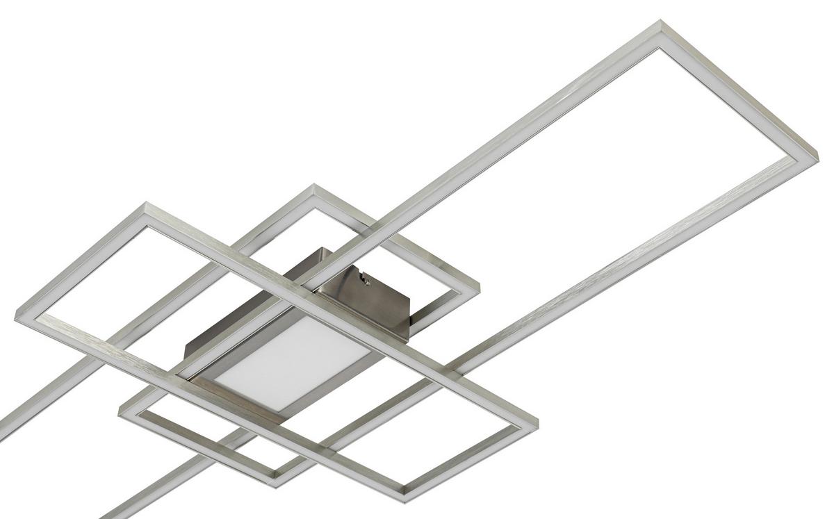 LED-Deckenleuchte Christina - Alufarben/Weiß, Basics, Kunststoff/Metall (45,8/100/6,4cm) - Luca Bessoni