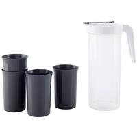 Sada hrnčekov 5-dielna - sivá, Modern, plast - Mömax