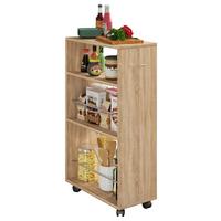 Univerzálny vozík TUSAL dub Sonoma - dub sonoma, Design, kov/kompozitné drevo (25/50/85cm) - MID.YOU