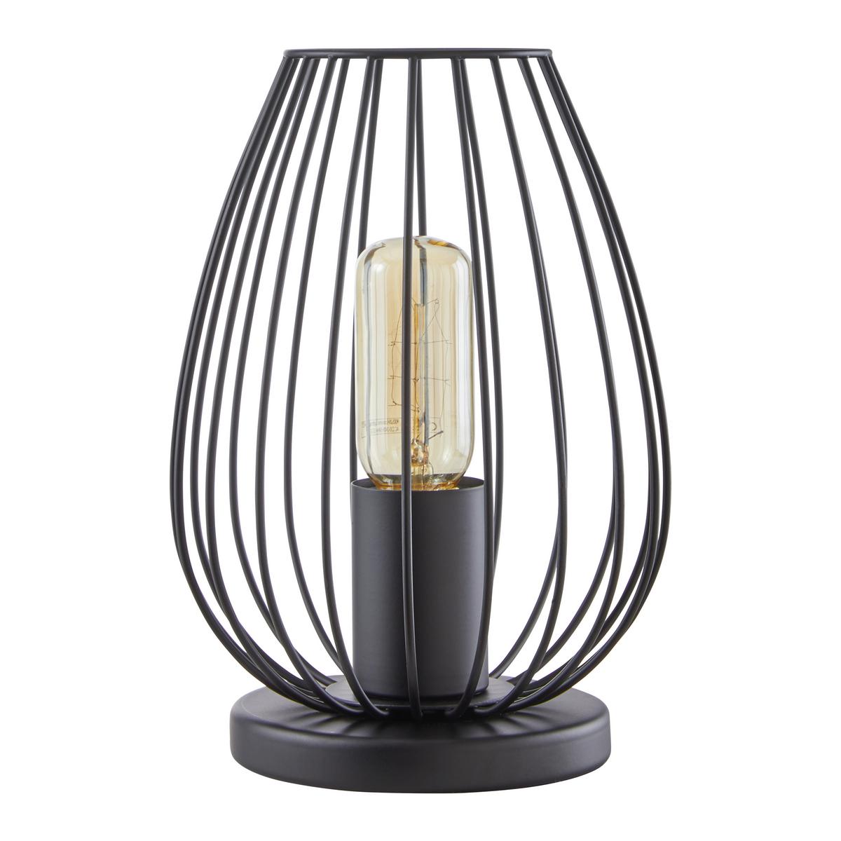 Lampa stolní Dioder 16/23cm, 60 Watt - černá, Lifestyle, kov (16/23cm) - Mömax