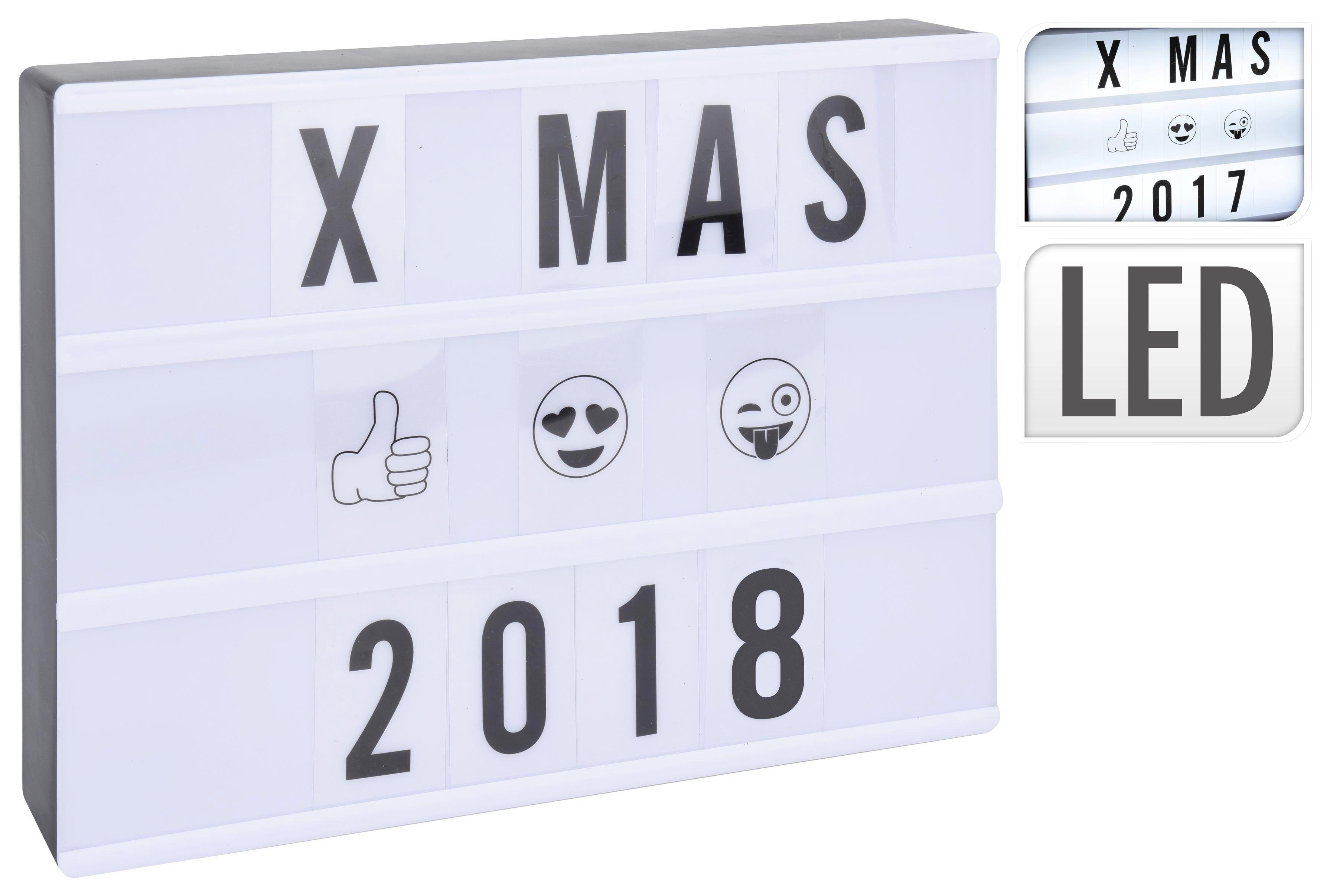 LED-Leuchtkasten Florin - Weiß, Kunststoff (15,5/4,5/11cm)