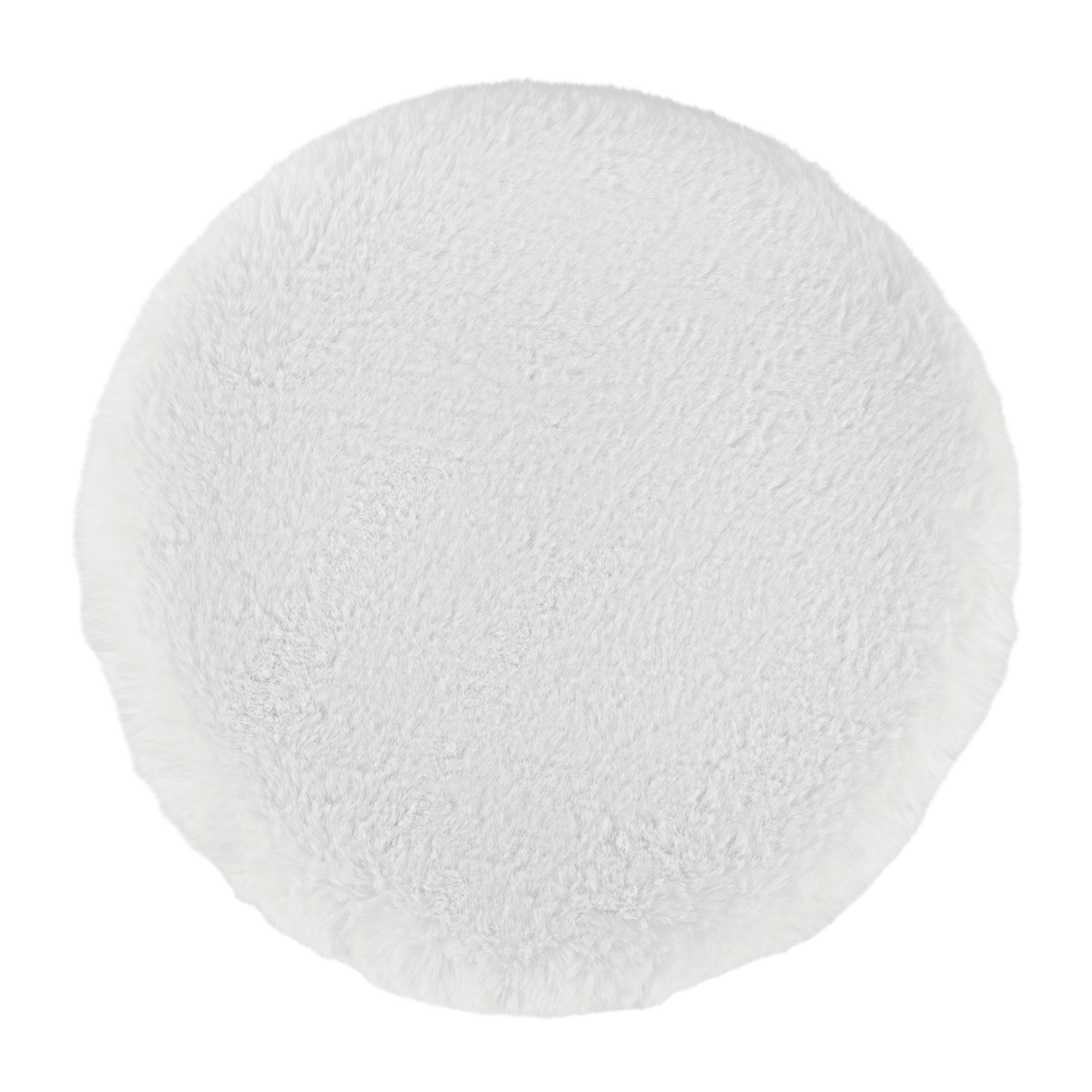 PODSEDÁK FLAUSCHI - bílá, textil (35/3cm) - Mömax