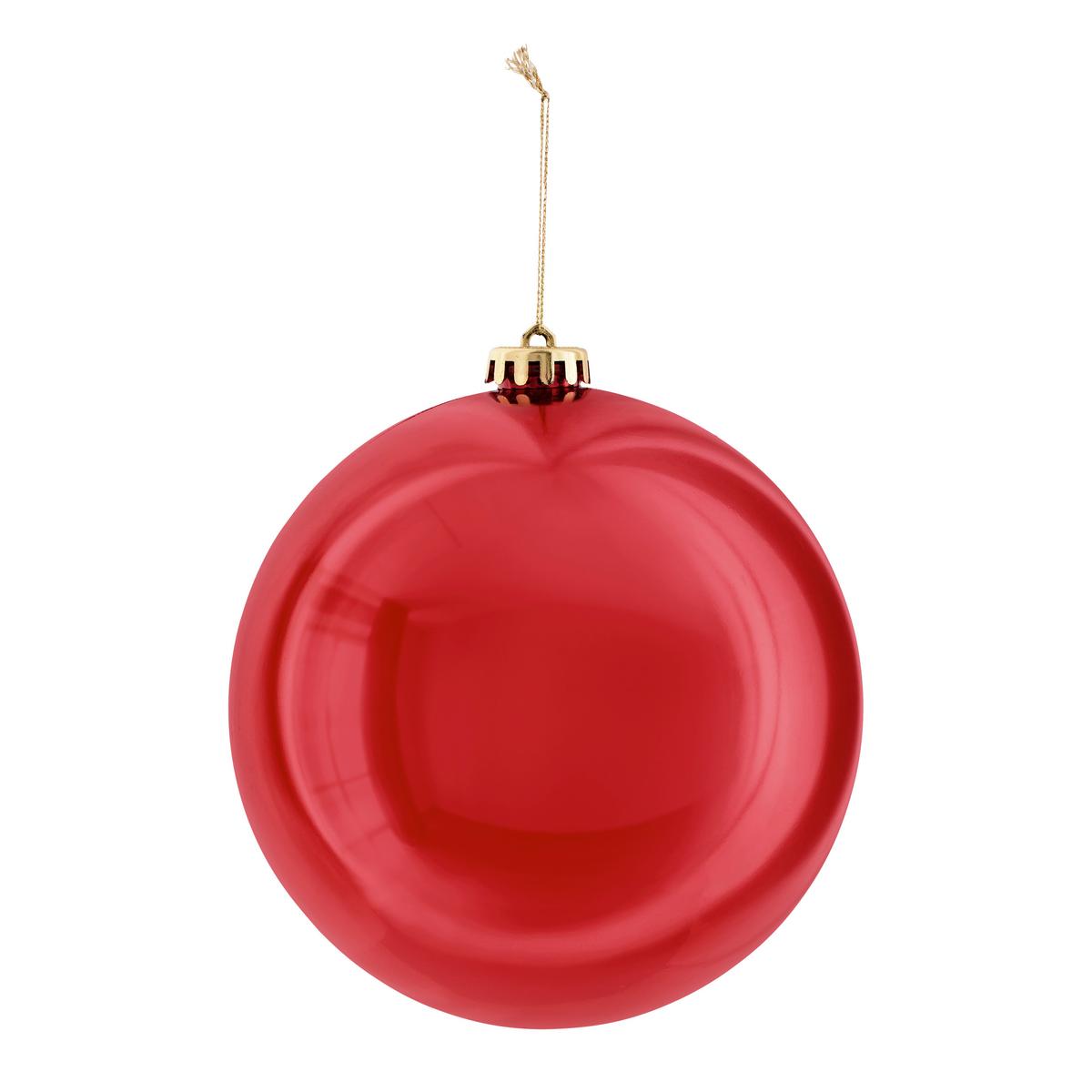 Baňka na vánoční stromeček Ø 15 cm - červená, plast (15cm) - Mömax