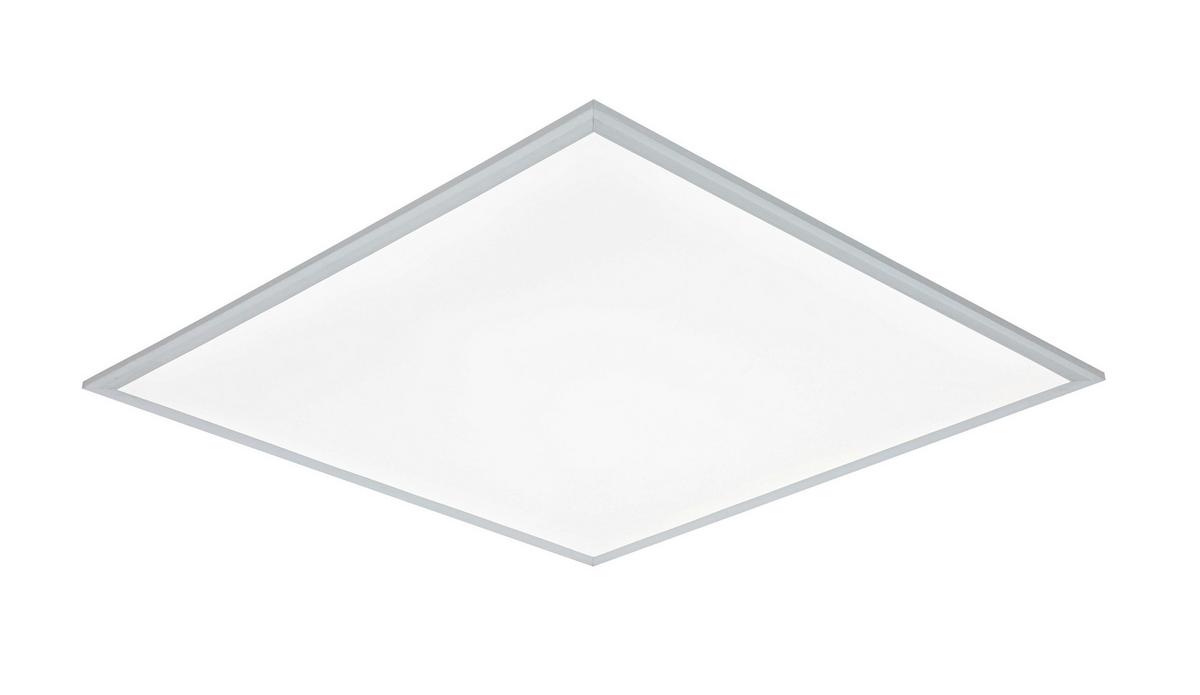 STROPNÉ LED SVIETIDLO CORNELIUS -AKT- - biela/strieborná, Modern, kov/plast (60/60/7,5cm) - Mömax