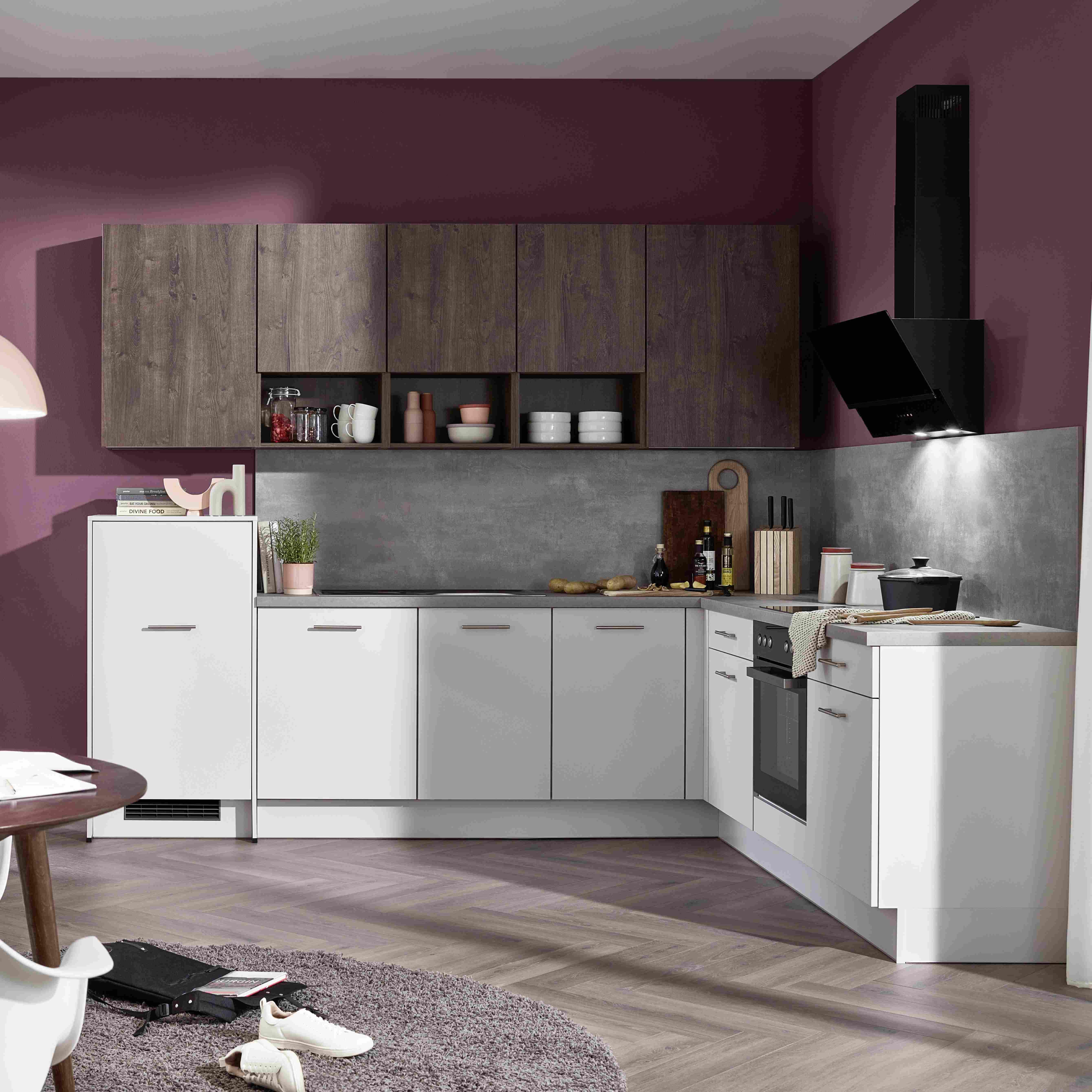 Frontfarbe Ip3150 Space Grey Lack Matt - Hellgrau, MODERN, Holzwerkstoff - Impuls