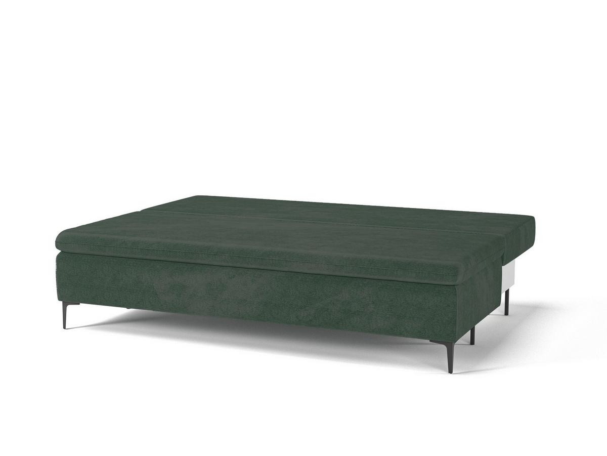 Schlafsofa Roxy Dunkelgrün B: 200cm - Dunkelgrün/Schwarz, Design, Textil (200/96/93cm) - MID.YOU