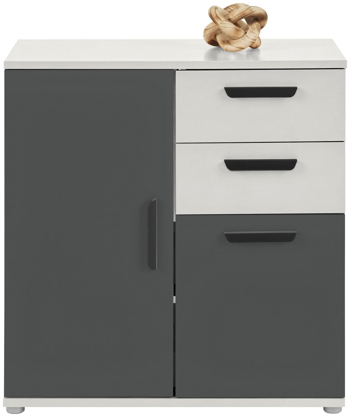 Kommode Basic Two Kaschmir/Anthrazit B: 71,4cm - Kaschmir/Anthrazit, KONVENTIONELL, Holzwerkstoff (71,4/75/33,2cm)