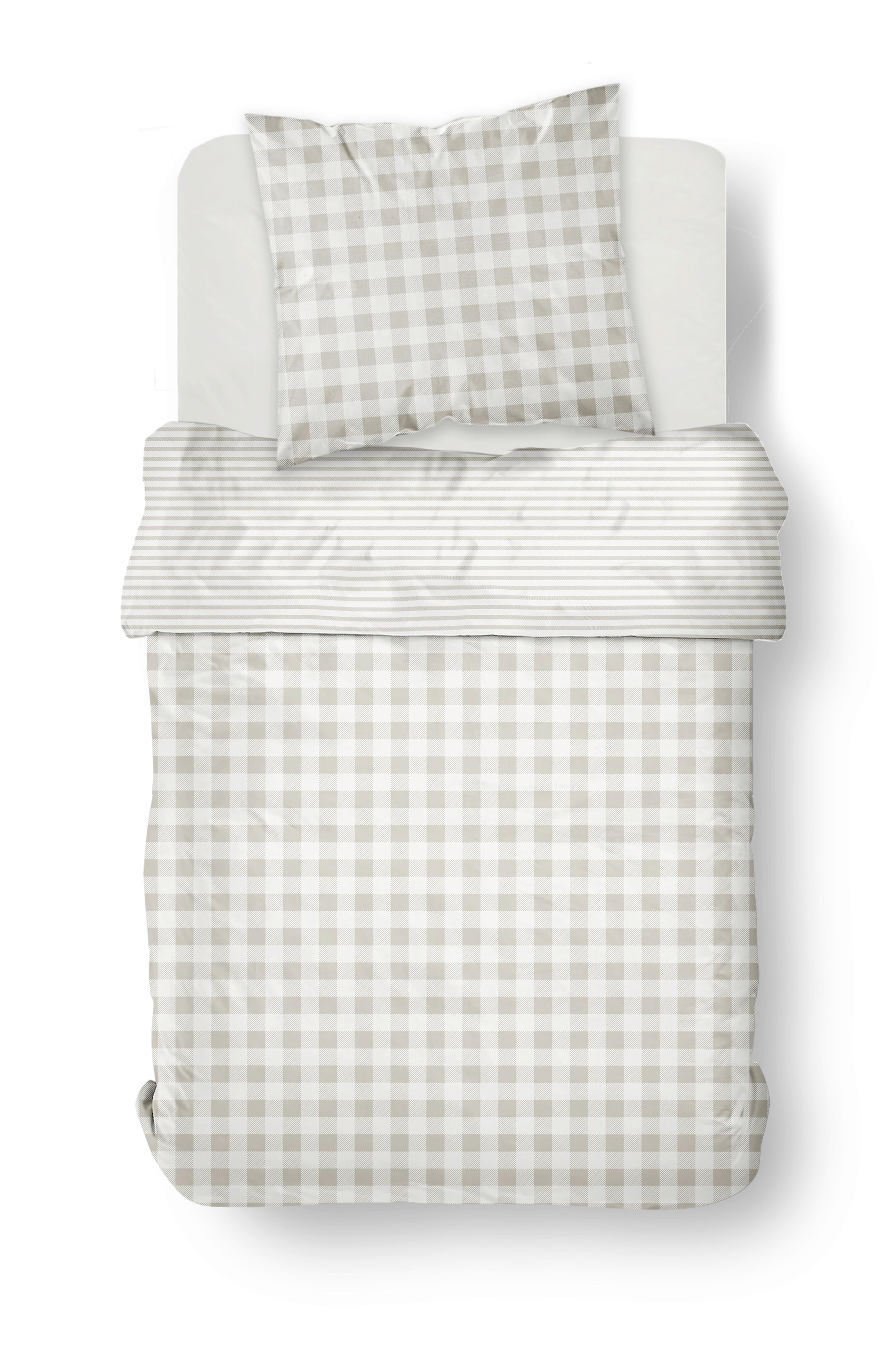 POSTEĽNÁ BIELIZEŇ LONDON - biela, textil (140/200cm)