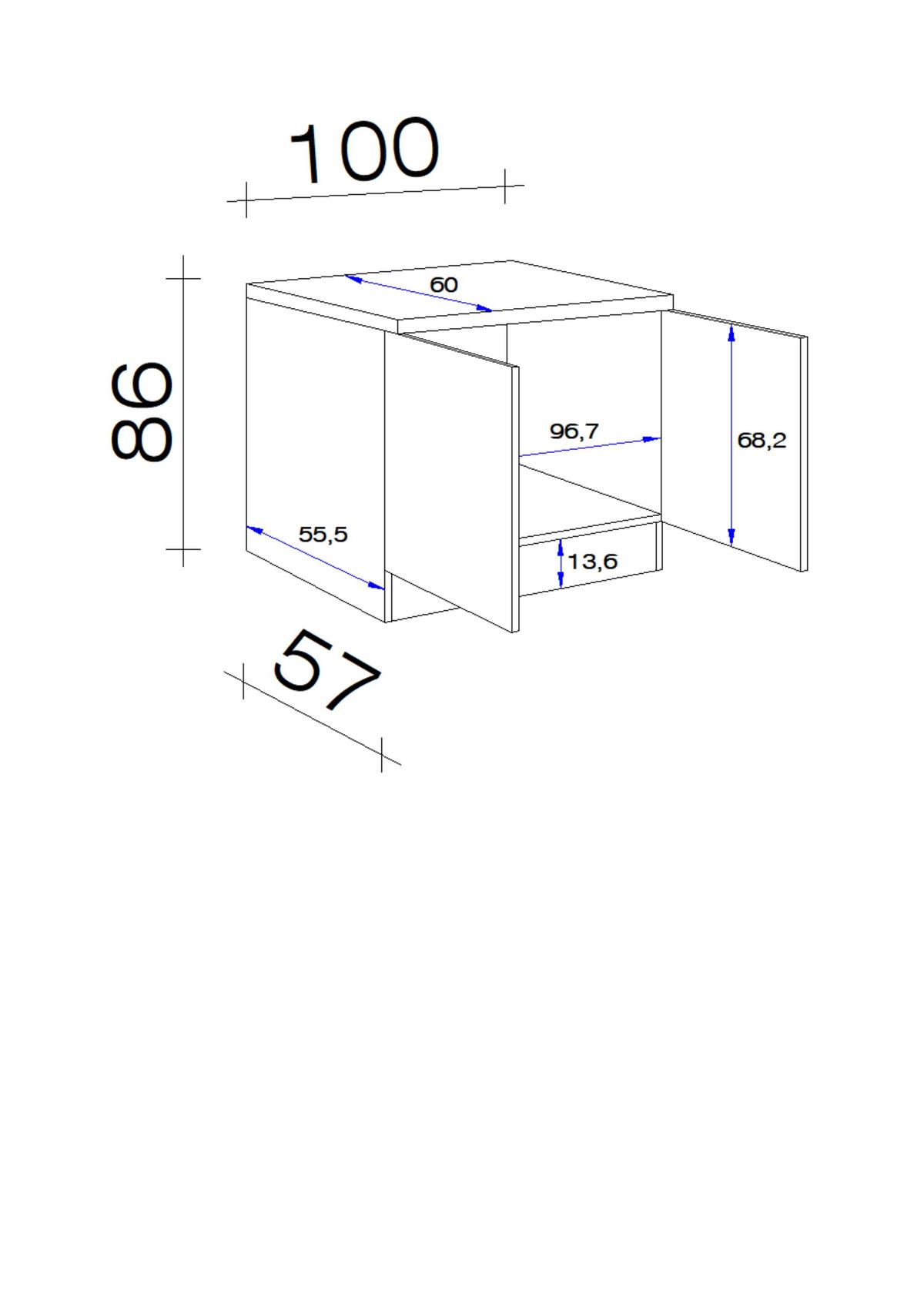 Spülenschrank Mit Spüle Nepal B: 100 cm Kaschmir/Eiche Dekor - Kaschmir/Sonoma Eiche, MODERN, Holzwerkstoff (100/86/60cm) - FlexWell