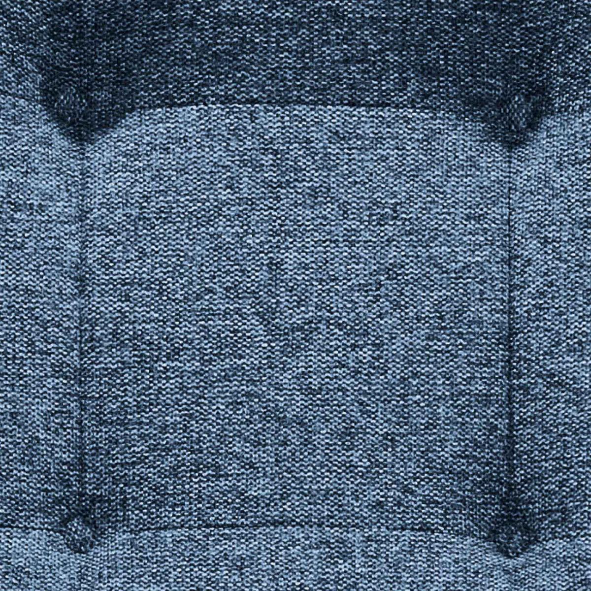 Ohrensessel Oskar Webstoff Dunkelblau - Schwarz/Dunkelblau, Basics, Holzwerkstoff/Textil (78/102/98cm) - MID.YOU