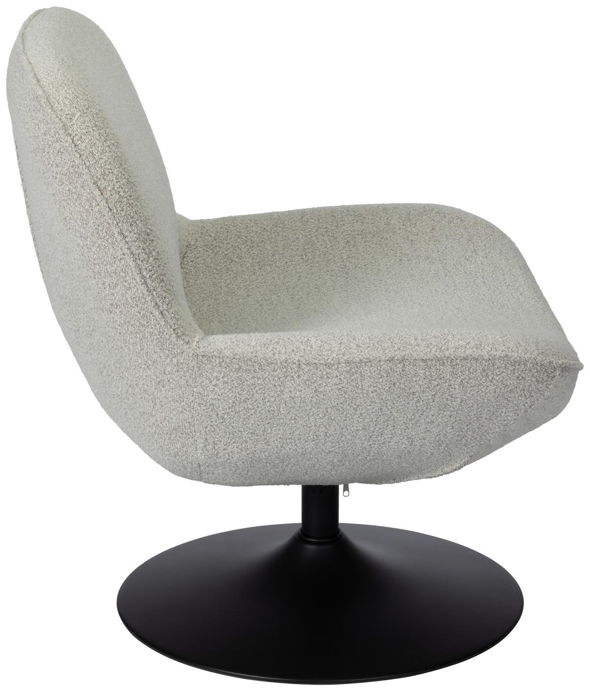 Relaxsessel Ramo Grau B: 69 Cm - Schwarz/Grau, Basics, Textil/Metall (69/77/72cm) - Livetastic