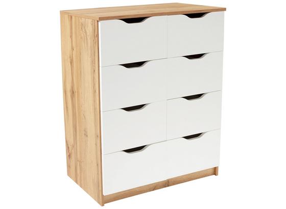 Kommode West 8 - Eichefarben/Weiß, MODERN, Holzwerkstoff (78/92/40cm) Kommode West 8 - Eichefarben/Weiß, MODERN, Holzwerkstoff (78/92/40cm)