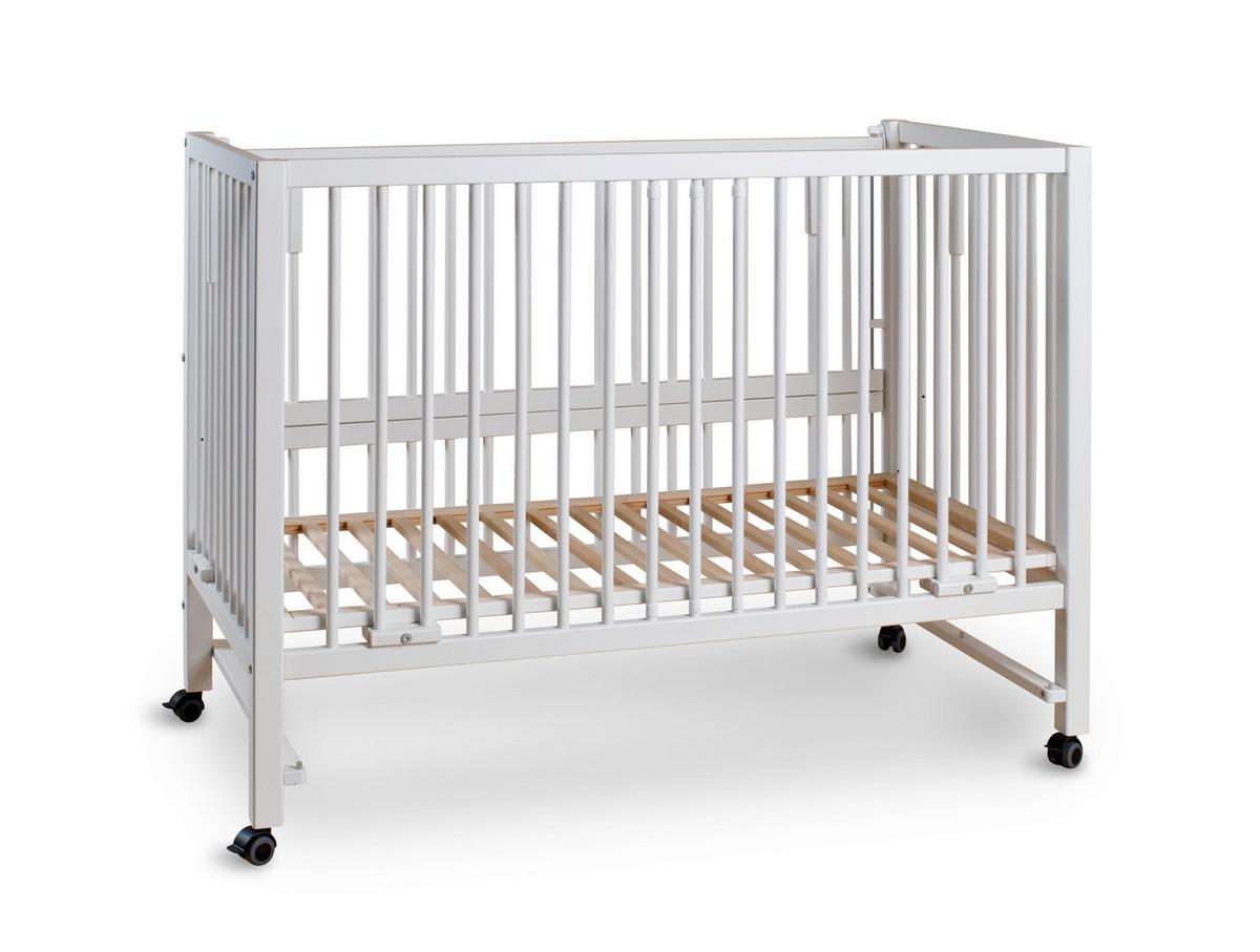 Beistellbett Weiß - Weiß, Basics, Holz (124/90/64cm) - tiSsi