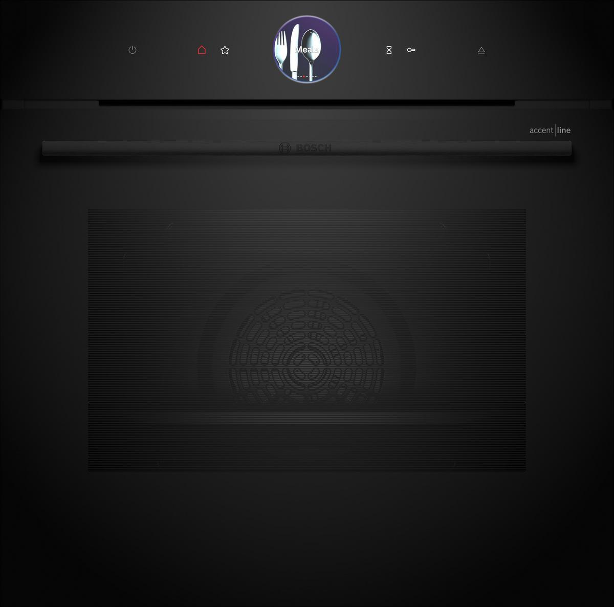 Dampfbackofen Hsg936db1 - Schwarz, MODERN, Glas (59,4/59,5/54,8cm) - Bosch