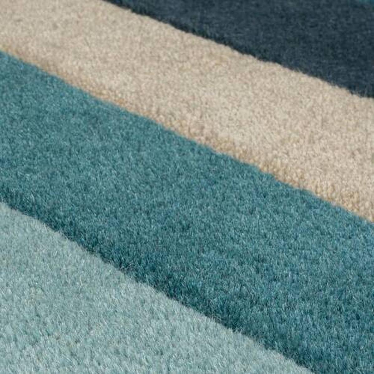Wollteppich 503119373180 - Petrol, Basics, Textil (180/120cm)