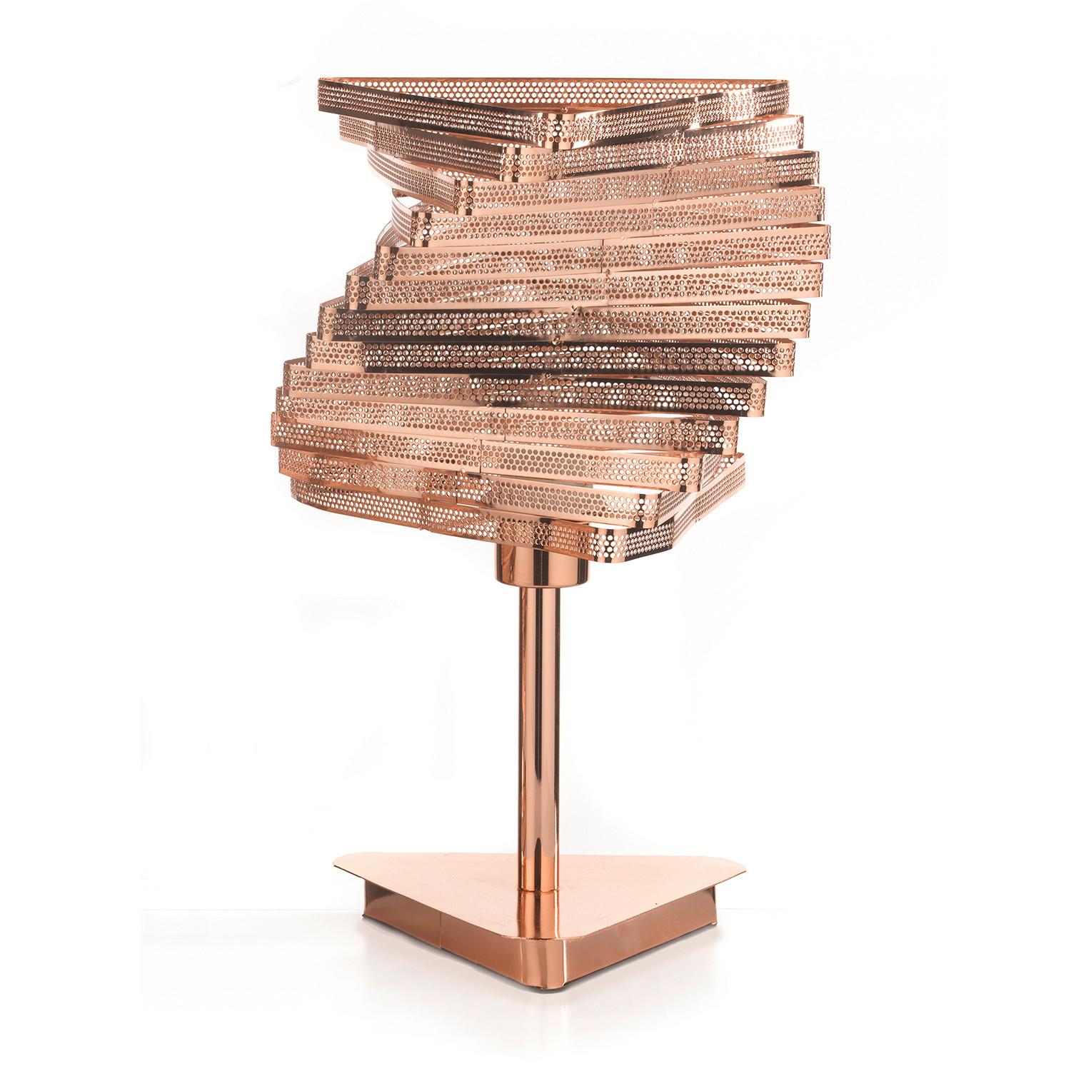 Tischleuchte 4841/Lgr - Kupferfarben, Design, Metall (25/40cm)