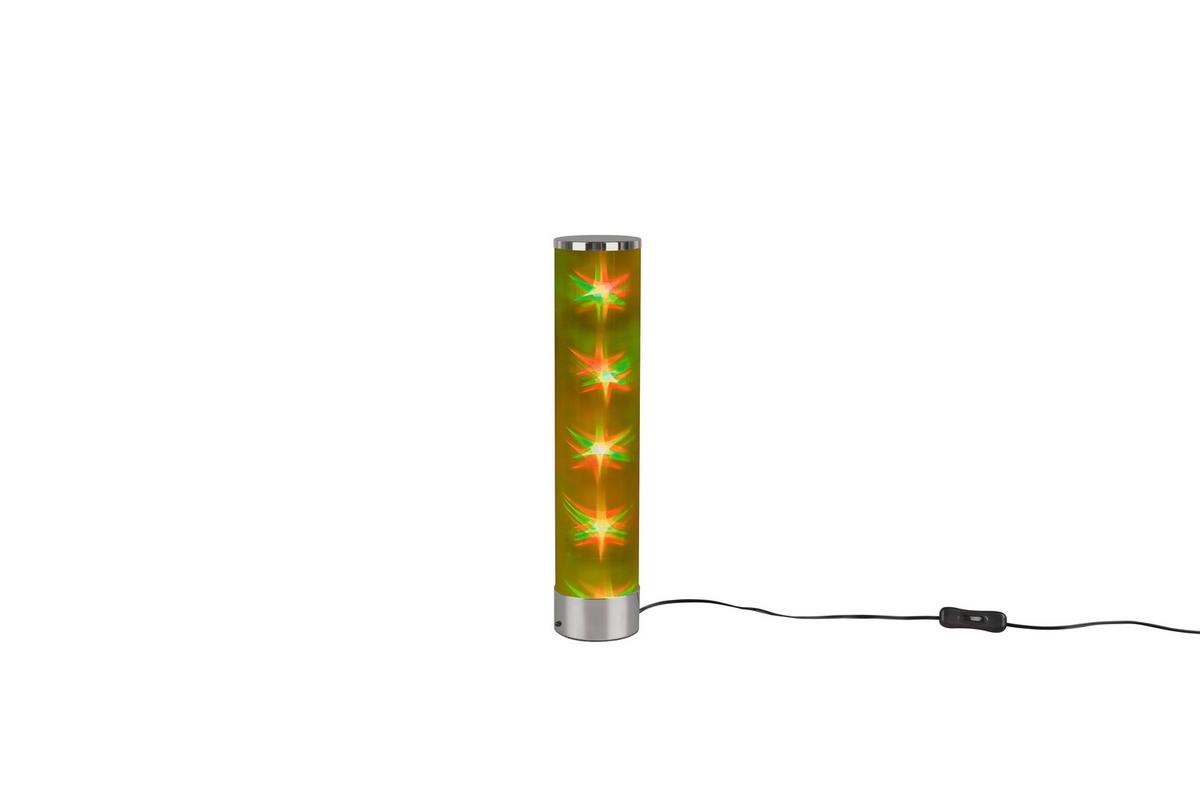 Led-tischlampe Rico Dimmbar Weiß/chromfarben Farbwechsler - Chromfarben/Weiß, Design, Kunststoff/Metall (8,3/38,00cm)