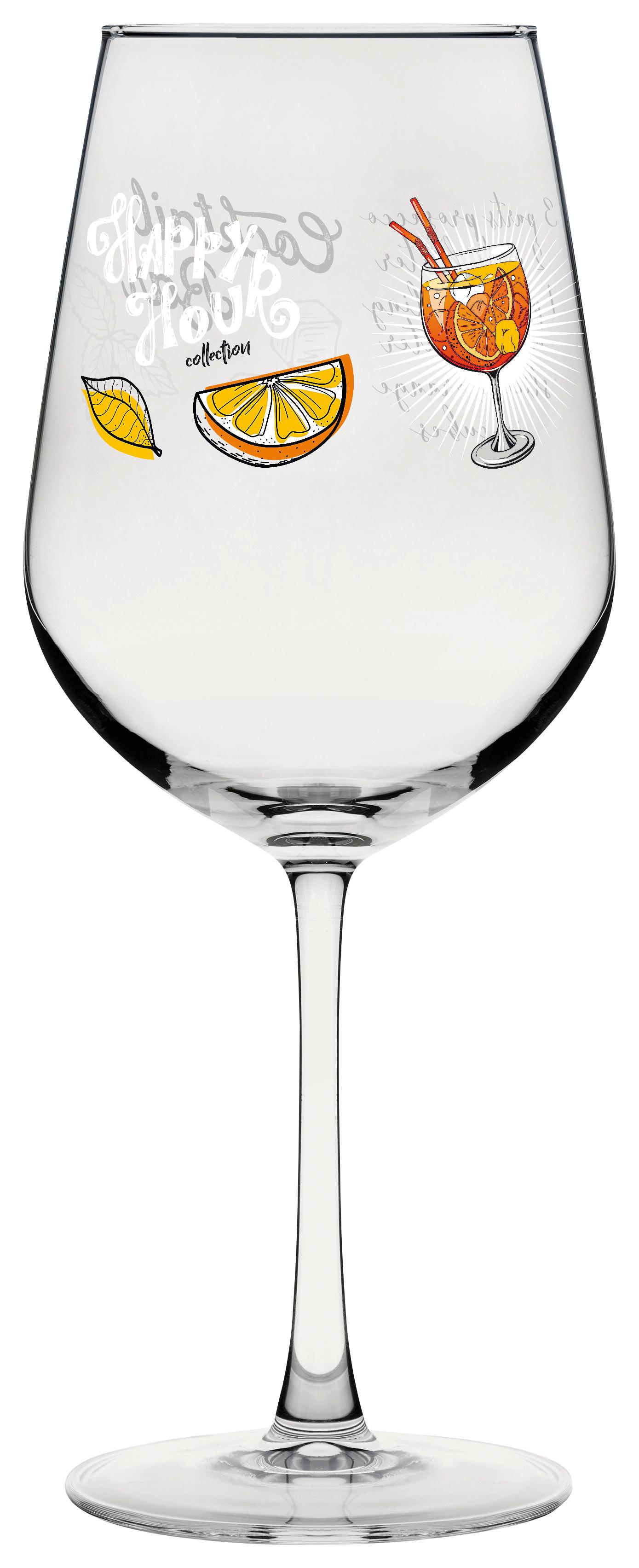 Spritzerglas Sienna ca. 500 ml - Transparent/Orange, ROMANTIK / LANDHAUS, Glas (9/22cm) - James Wood